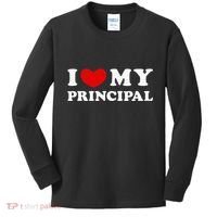 I Love My Principal I Heart My Principal Kids Long Sleeve Shirt thumb 0
