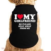 I Love My Girlfriend So Please Stay Away From Me Funny Doggie Tank thumb 0