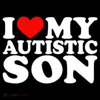 I Love My Autistic Son Gift I Heart My Son With Autism Mom Gift Bucket Hat thumb 4