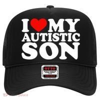 I Love My Autistic Son Gift I Heart My Son With Autism Mom Gift Hat thumb 0