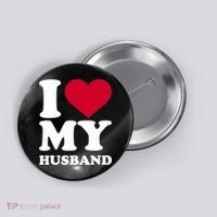 I Love My Husband TShirt Button thumb 0
