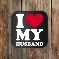 I Love My Husband TShirt Coaster thumb 0
