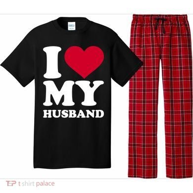 I Love My Husband TShirt Pajama Set
