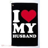 I Love My Husband TShirt Golf Towel thumb 0