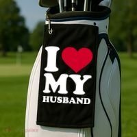 I Love My Husband TShirt Golf Towel thumb 2