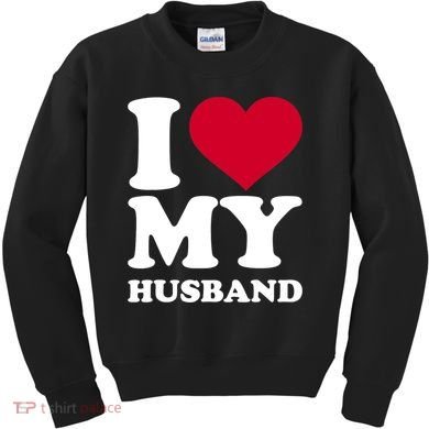 I Love My Husband TShirt Kids Sweatshirt