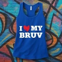 I Love My Bruv Favorite Family Member Valentines Brother Gift Women's Tank Top thumb 3