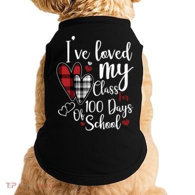 I've Loved My Class For 100 Days School Cute Valentine Doggie Tank