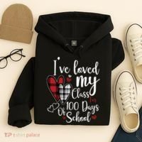 I've Loved My Class For 100 Days School Cute Valentine Hoodie thumb 4