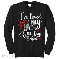I've Loved My Class For 100 Days School Cute Valentine Sweatshirt thumb 0
