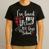 I've Loved My Class For 100 Days School Cute Valentine T-Shirt thumb 3