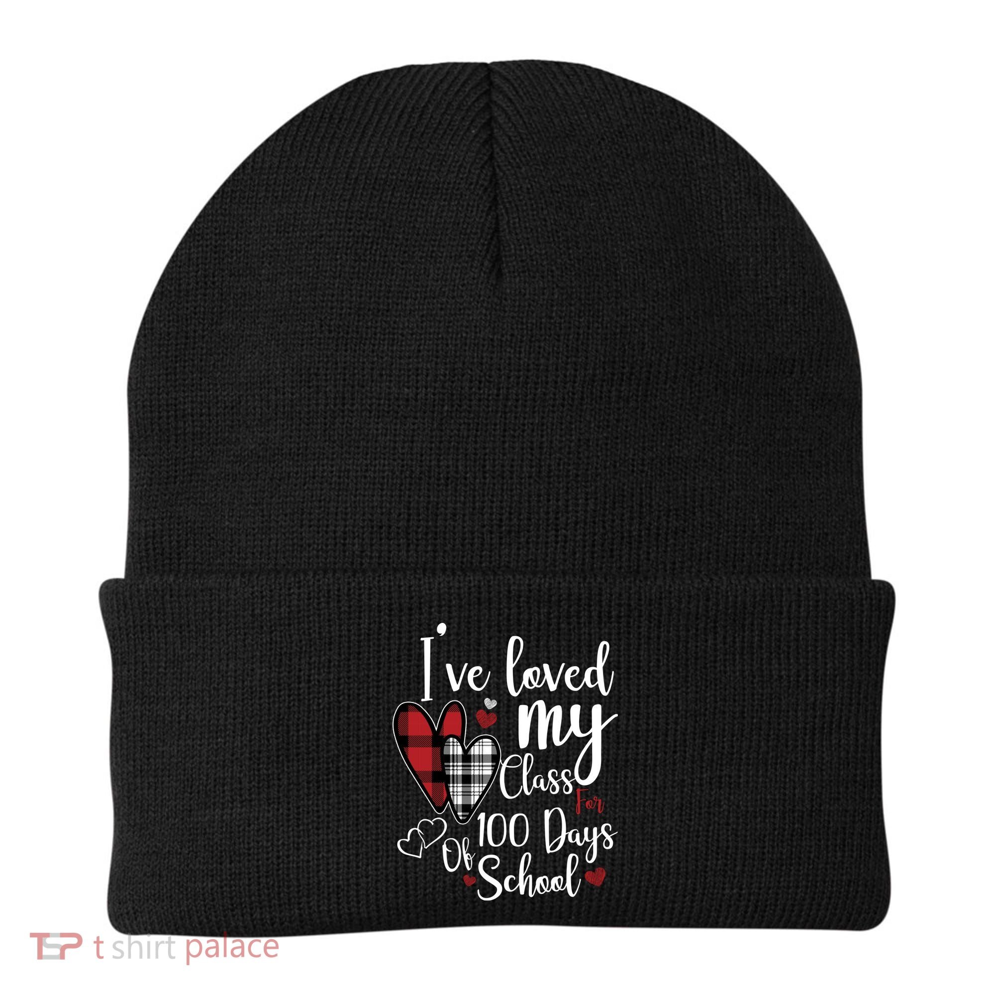 I've Loved My Class For 100 Days School Cute Valentine Beanie