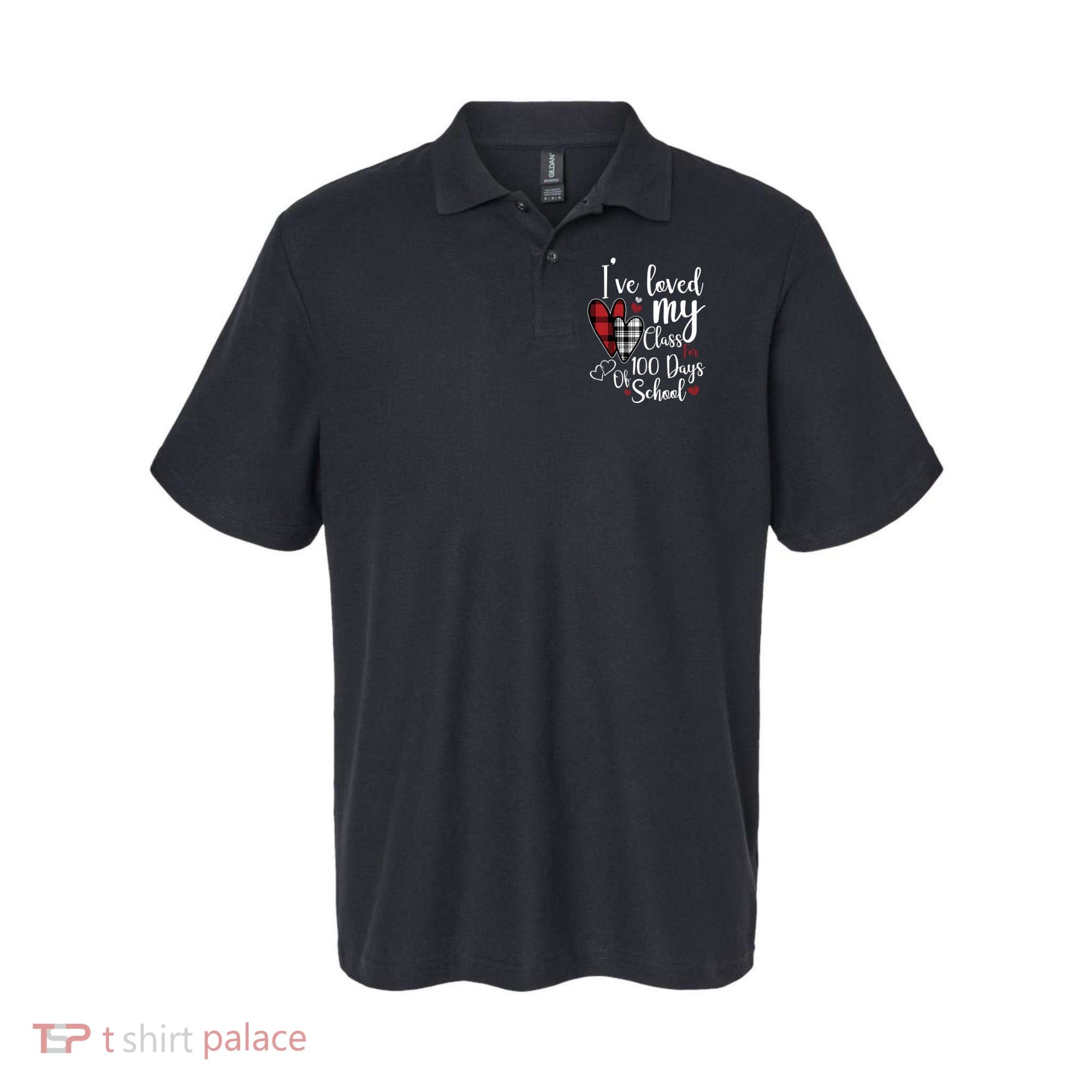 I've Loved My Class For 100 Days School Cute Valentine Polo