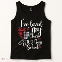 I've Loved My Class For 100 Days School Cute Valentine Tank Top thumb 2