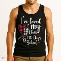 I've Loved My Class For 100 Days School Cute Valentine Tank Top thumb 3