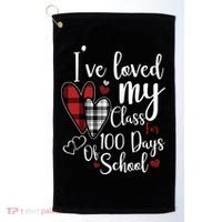 I've Loved My Class For 100 Days School Cute Valentine Golf Towel thumb 0