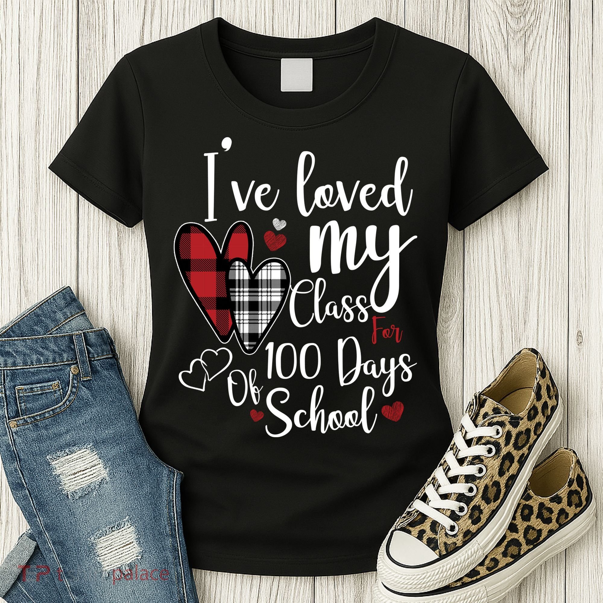 I've Loved My Class For 100 Days School Cute Valentine Women's T-Shirt