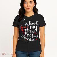 I've Loved My Class For 100 Days School Cute Valentine Women's T-Shirt thumb 4