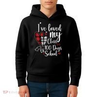 I've Loved My Class For 100 Days School Cute Valentine Kids Hoodie thumb 4