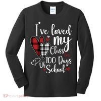 I've Loved My Class For 100 Days School Cute Valentine Kids Long Sleeve Shirt thumb 0