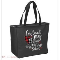 I've Loved My Class For 100 Days School Cute Valentine Tote Bag thumb 2
