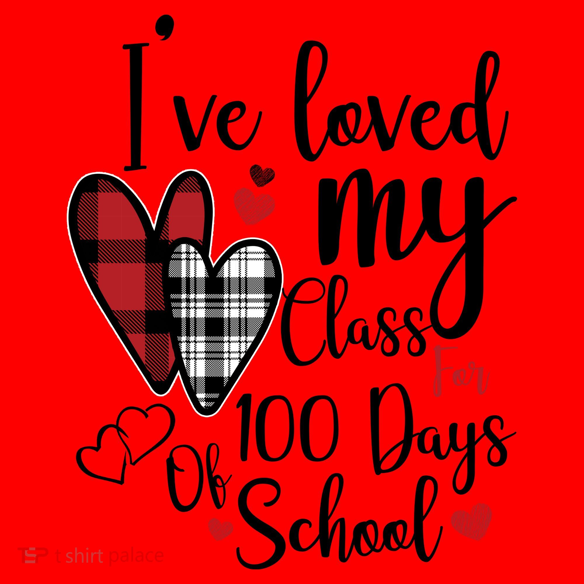 I've Loved My Class For 100 Days School Cute Valentine Santa Hat
