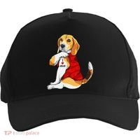 I Love Mom Tattoo Beagle Dog Lover Five-Panel Snapback Cap thumb 0