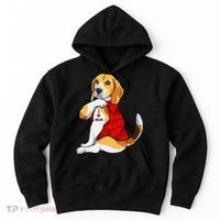 I Love Mom Tattoo Beagle Dog Lover Hoodie thumb 0