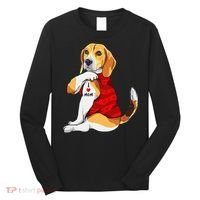 I Love Mom Tattoo Beagle Dog Lover Long Sleeve Shirt thumb 0