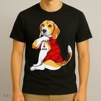 I Love Mom Tattoo Beagle Dog Lover T-Shirt thumb 3