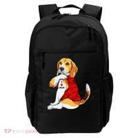 I Love Mom Tattoo Beagle Dog Lover Backpack thumb 0