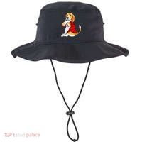 I Love Mom Tattoo Beagle Dog Lover Bucket Hat thumb 0