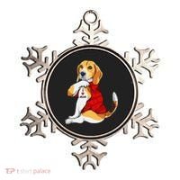 I Love Mom Tattoo Beagle Dog Lover Ornament thumb 0