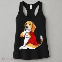 I Love Mom Tattoo Beagle Dog Lover Women's Tank Top thumb 3