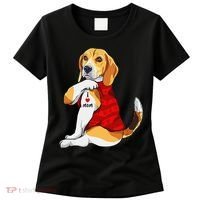 I Love Mom Tattoo Beagle Dog Lover Women's T-Shirt thumb 0