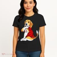 I Love Mom Tattoo Beagle Dog Lover Women's T-Shirt thumb 4