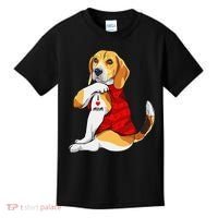 I Love Mom Tattoo Beagle Dog Lover Kids T-Shirt thumb 0