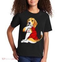 I Love Mom Tattoo Beagle Dog Lover Kids T-Shirt thumb 2