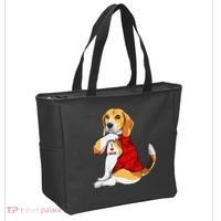 I Love Mom Tattoo Beagle Dog Lover Tote Bag thumb 2