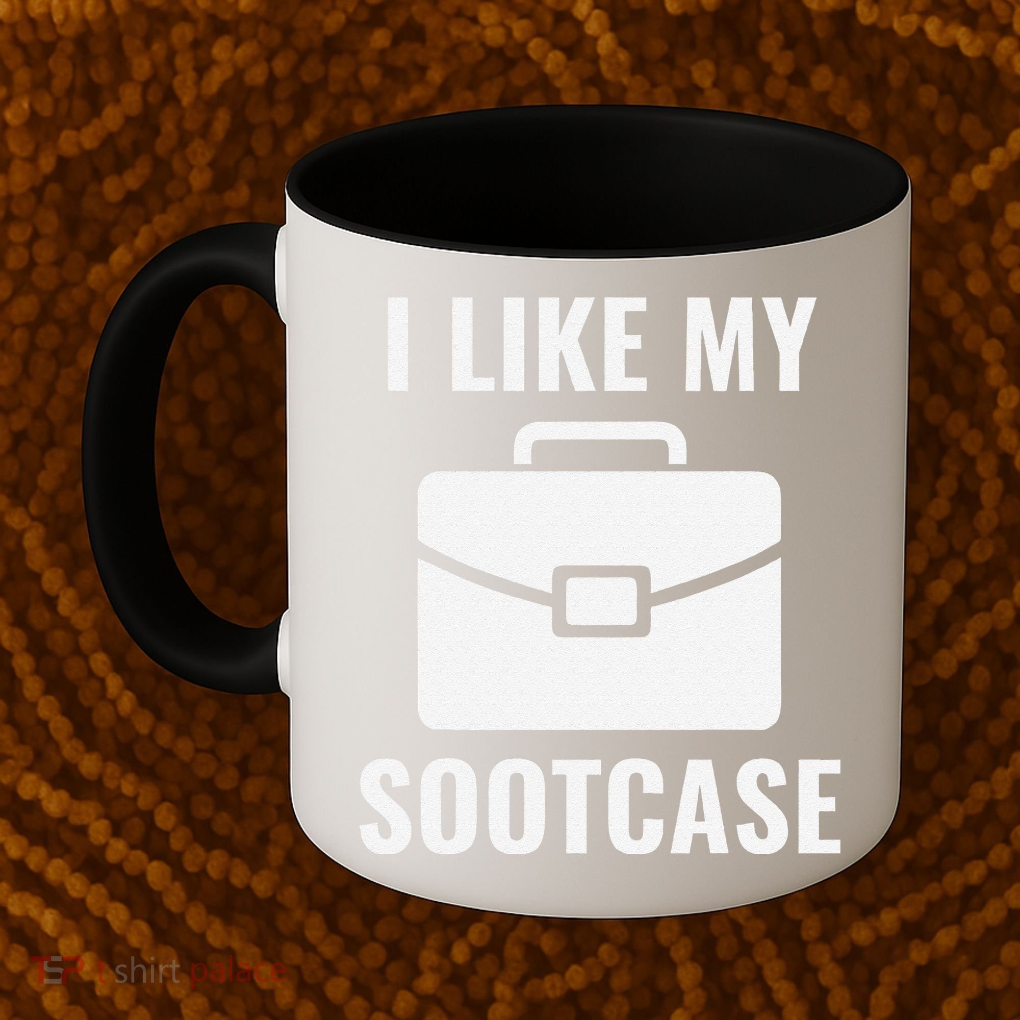 I Like My Sootcase Funny Suitcase Meme Viral Sarcastic Pun Coffee Mug