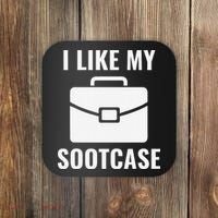 I Like My Sootcase Funny Suitcase Meme Viral Sarcastic Pun Coaster thumb 0