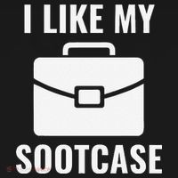 I Like My Sootcase Funny Suitcase Meme Viral Sarcastic Pun Women's Hoodie thumb 2