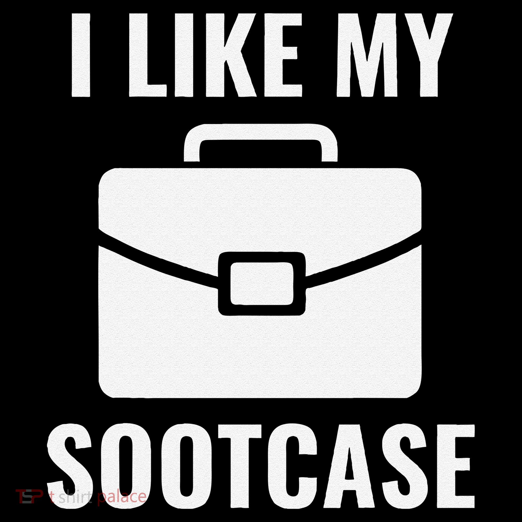 I Like My Sootcase Funny Suitcase Meme Viral Sarcastic Pun Women's Hoodie