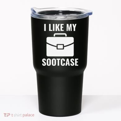 I Like My Sootcase Funny Suitcase Meme Viral Sarcastic Pun Tumbler