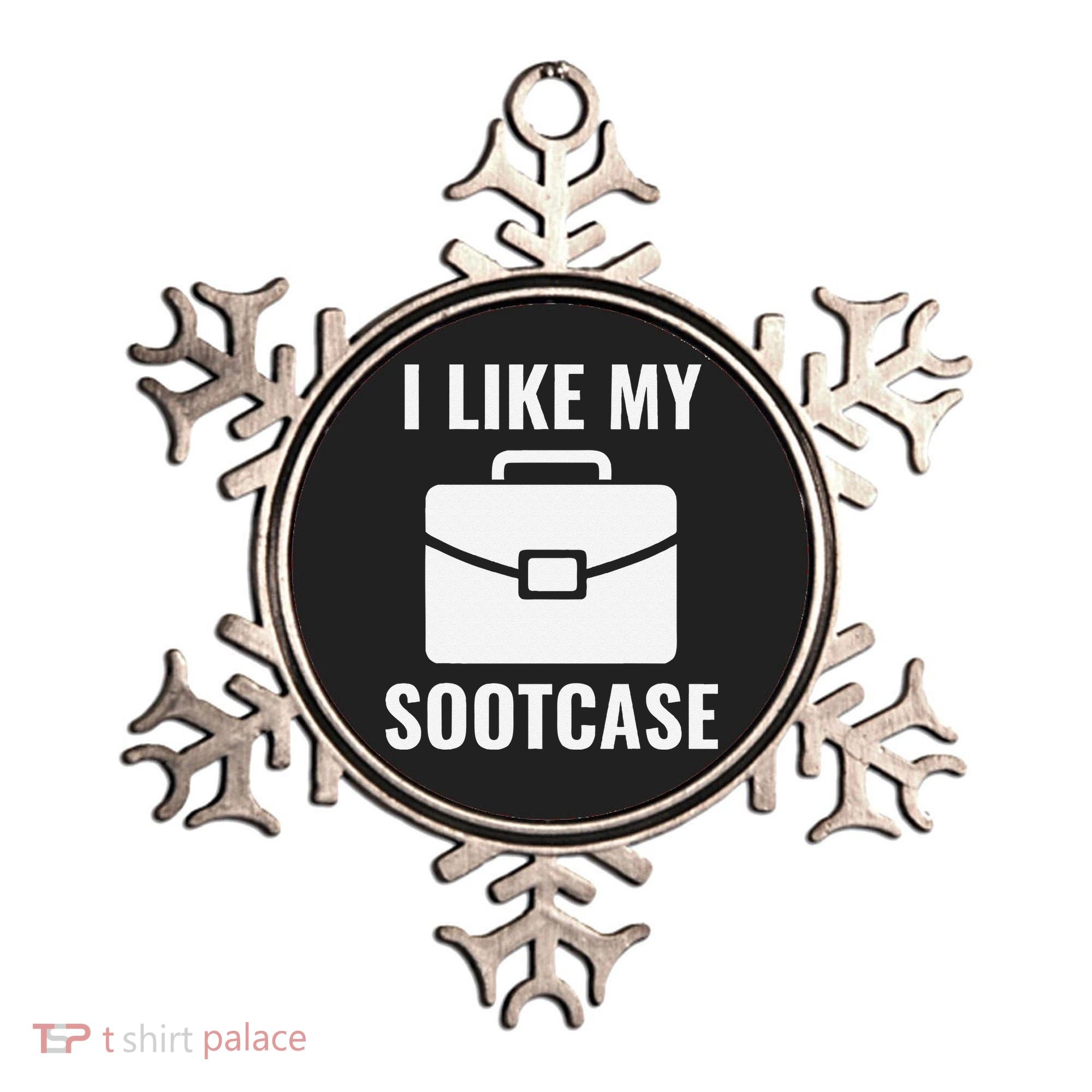 I Like My Sootcase Funny Suitcase Meme Viral Sarcastic Pun Ornament