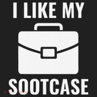 I Like My Sootcase Funny Suitcase Meme Viral Sarcastic Pun Hat thumb 2