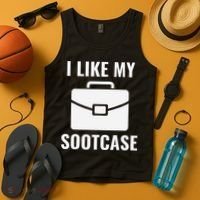 I Like My Sootcase Funny Suitcase Meme Viral Sarcastic Pun Tank Top thumb 4