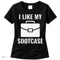 I Like My Sootcase Funny Suitcase Meme Viral Sarcastic Pun Women's T-Shirt thumb 0