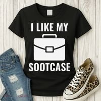 I Like My Sootcase Funny Suitcase Meme Viral Sarcastic Pun Women's T-Shirt thumb 3