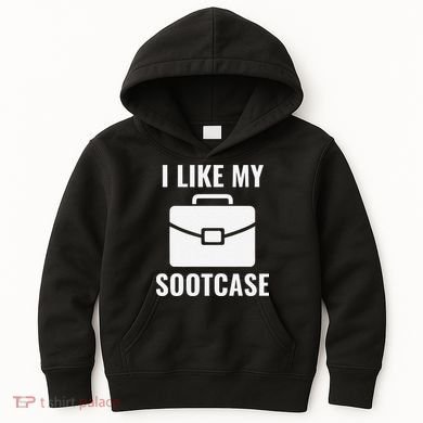 I Like My Sootcase Funny Suitcase Meme Viral Sarcastic Pun Kids Hoodie